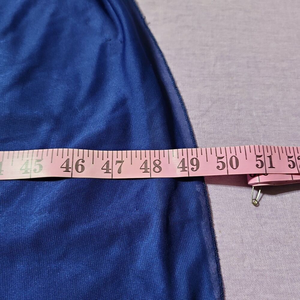Fiesta Royal Blue/Navy Halter Maxi Dress with Jeweled Belt Size XL - Picture 10 of 11